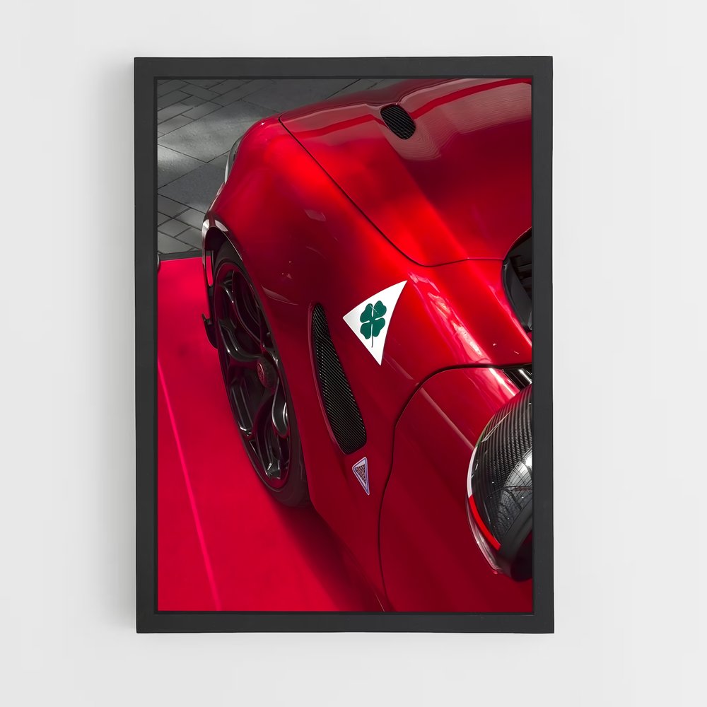 Poster Vitesse Écologique – affiche Alfa Romeo (vue 2)
